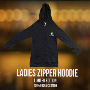 Ladies Black Zipper Hoodie