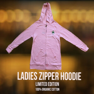 Ladies Pink Zipper Hoodie